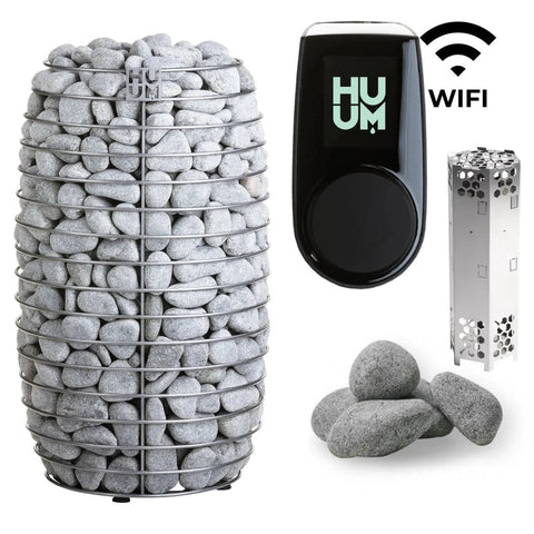 HUUM HIVE Mini 10.5kW Electric Heater Kit | Wifi Control | Black