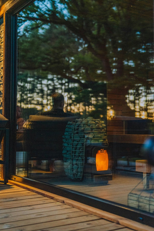 HUUM HIVE Wood 13kW Wood - Burning Sauna Heater Package - Topture