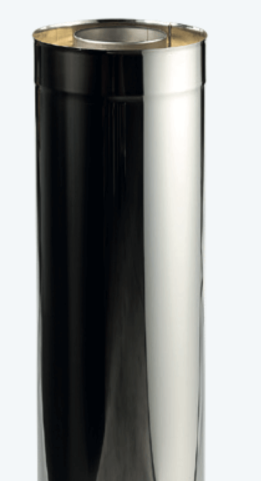 HUUM Double Wall Chimney Extension Pipe | Stainless Steel | HK004-02