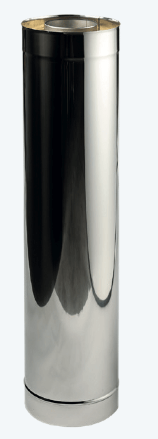 HUUM Single & Double Wall Chimney Extension Pipe | Stainless Steel - Topture