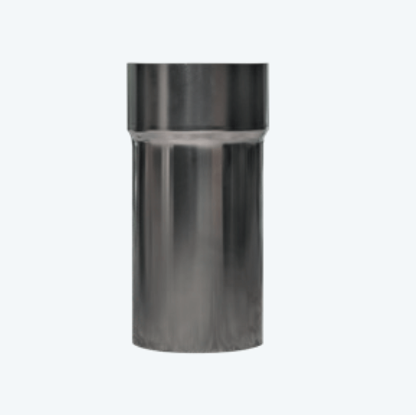 HUUM Single & Double Wall Chimney Extension Pipe | Stainless Steel - Topture