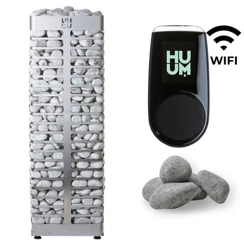 HUUM STEEL 10.5kW Electric Heater Kit | Wifi Control | Black