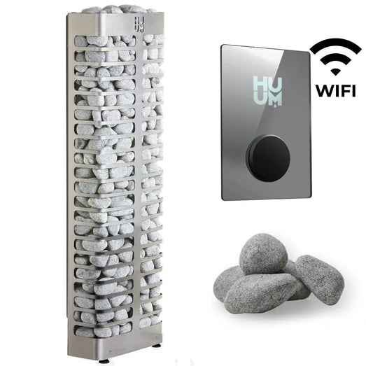 HUUM STEEL Mini 3.5kW Electric Heater Package - Topture