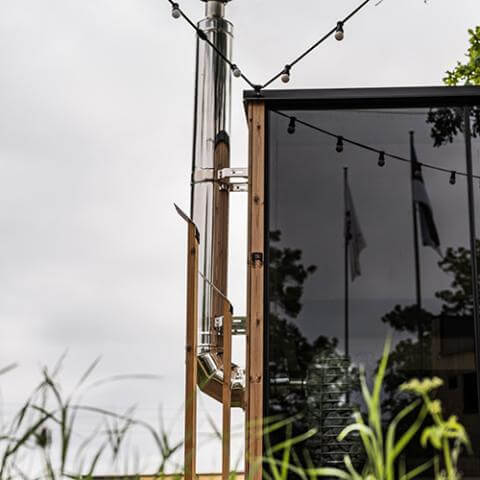 HUUM Thru - Wall Backside Connection Chimney Kit - Topture