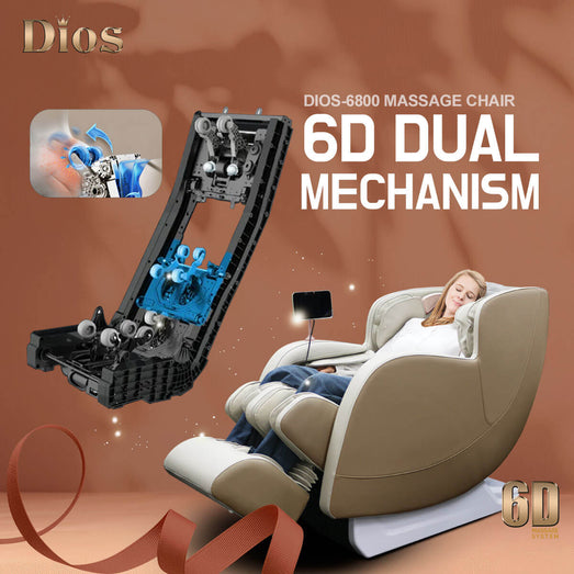 Kahuna Dios - 6800 Massage Chair 6D Dual Core Air Roller SL - track - Topture