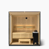 Kohler C1 Indoor Sauna Kit - Graphite Grey | 2, 3 or 5 Person - Topture
