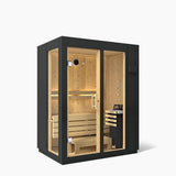 Kohler C1 Indoor Sauna Kit - Graphite Grey | 2, 3 or 5 Person - Topture
