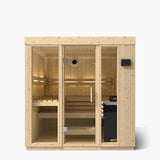 Kohler C1 Indoor Sauna Kit - Scandinavian Spruce | 2, 3 or 5 Person - Topture
