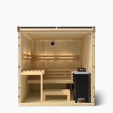 Kohler C1 Indoor Sauna Kit - Scandinavian Spruce | 2, 3 or 5 Person - Topture