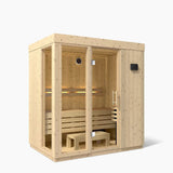 Kohler C1 Indoor Sauna Kit - Scandinavian Spruce | 2, 3 or 5 Person - Topture