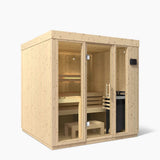 Kohler C1 Indoor Sauna Kit - Scandinavian Spruce | 2, 3 or 5 Person - Topture