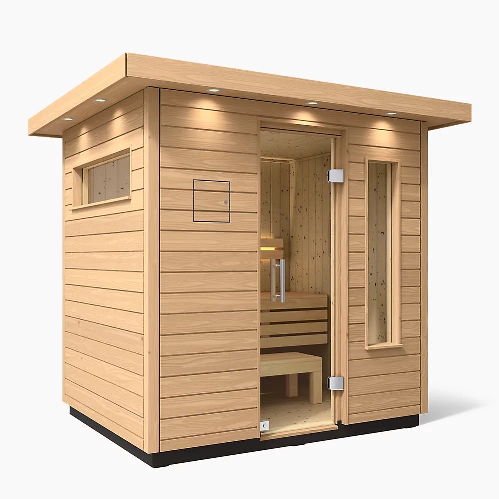 Kohler C2 Outdoor Sauna Kit - Douglas Fir | 3, 5 or 6 Person - Topture
