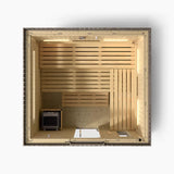 Kohler C2 Outdoor Sauna Kit - Weathered Grey Spruce | 3, 5 or 6 Person - Topture