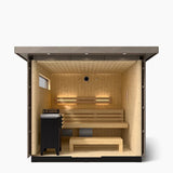 Kohler C2 Outdoor Sauna Kit - Weathered Grey Spruce | 3, 5 or 6 Person - Topture