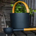 KOLO 1 Gallon Sauna Bucket+Ladle Aluminum & Bamboo | Black or White - Topture