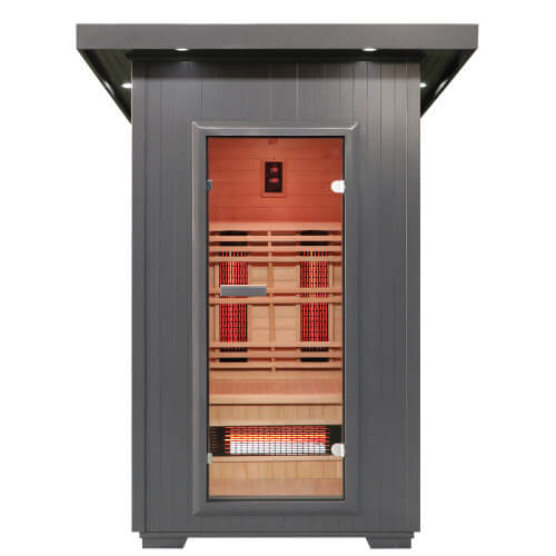 Logan 2 - Person Outdoor Infrared Sauna - Topture