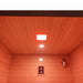 Logan 200D6 sauna ceiling with infrared panel, light and oxygen ionizer