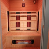 Logan 200D6 interior back wall with full carbon infrared heater array