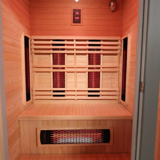Logan 200D6 interior back wall with full carbon infrared heater array