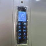 Mesa 500XL steam shower digital control panel showing temperature and function buttons