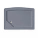 Mesa 802L steam shower gray acrylic base tray shown from above with drain