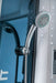 Mesa 802L steam shower chrome handheld sprayer mounted on the slide bar