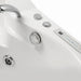 Close-up of Mesa BT-084 chrome buttons and side control keypad