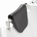 Black padded adjustable headrest on the corner of the Mesa BT-084 tub