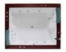 Mesa Monterey BT-0502 bathtub top view showing whirlpool jets and headrests