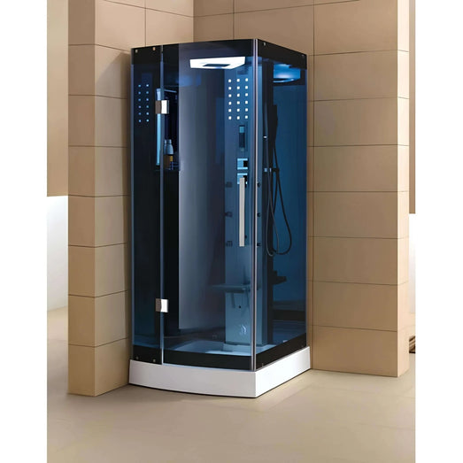 Mesa WS - 301/WS - 301A - Blue Glass Steam Shower - Topture