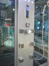 Mesa WS-501 chrome shower control column with body jets and handheld sprayer