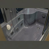 Interior of the Mesa WS-501 acrylic soaking tub showing hydromassage jets and seating