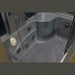Interior of the Mesa WS-501 acrylic soaking tub showing hydromassage jets and seating