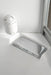 Mesa WS-609A corner storage tray and dispenser inside white shower wall