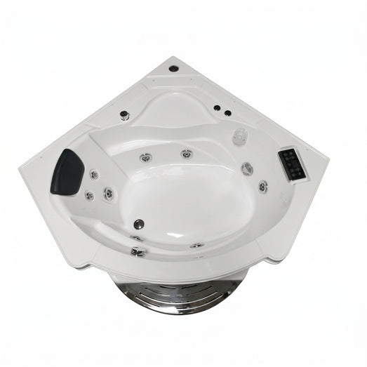 Mesa WS-609A corner whirlpool tub basin viewed from overhead