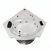 Mesa WS-609A corner whirlpool tub basin viewed from overhead