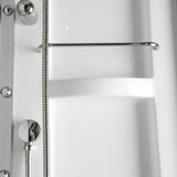 Mesa WS-609A chrome grab bar mounted along the white shower wall