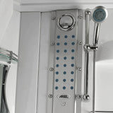 Mesa WS-609A back-massage jet panel with overhead nozzle and shelf
