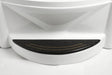 Mesa WS-609A molded white seat with black non-slip step insert