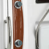 Mesa WS-609A wood-grain accent strip with two chrome massage jets