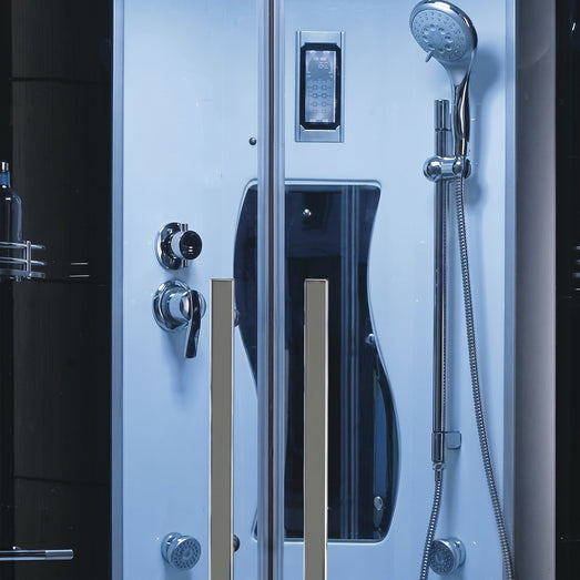 Mesa WS-609P interior back panel with handheld shower and door handles