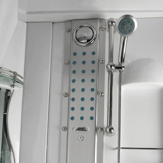 Mesa WS-609P massage jet panel with handheld showerhead on slide bar
