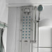 Mesa WS-609P massage jet panel with handheld showerhead on slide bar
