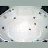 Mesa WS-702A steam shower whirlpool tub basin top-down view showing massage jets