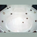 Mesa WS-702A steam shower whirlpool tub basin top-down view showing massage jets