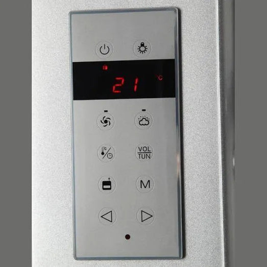 Close-up of Mesa WS-905 control panel showing labeled buttons and readout
