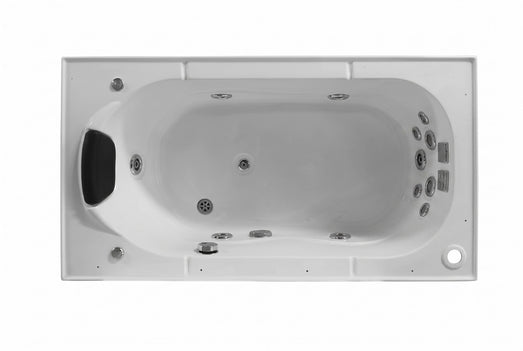 Mesa WS-905 whirlpool tub basin shown from overhead with jets