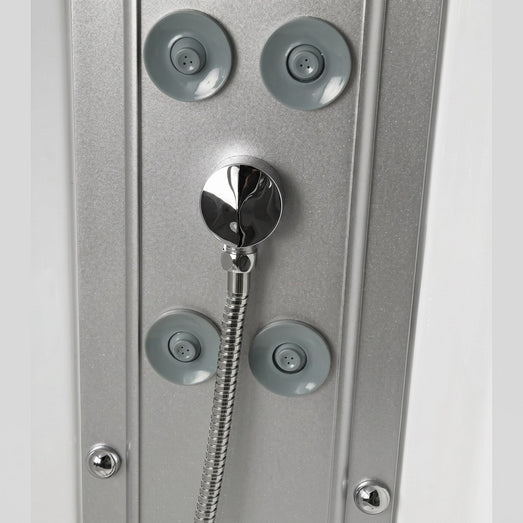 Mesa WS-905 chrome diverter valve and water jets on the shower panel