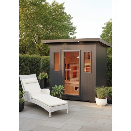 Pacific 4 - Person Outdoor Infrared Sauna - Topture