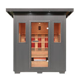 Pacific 4 - Person Outdoor Infrared Sauna - Topture